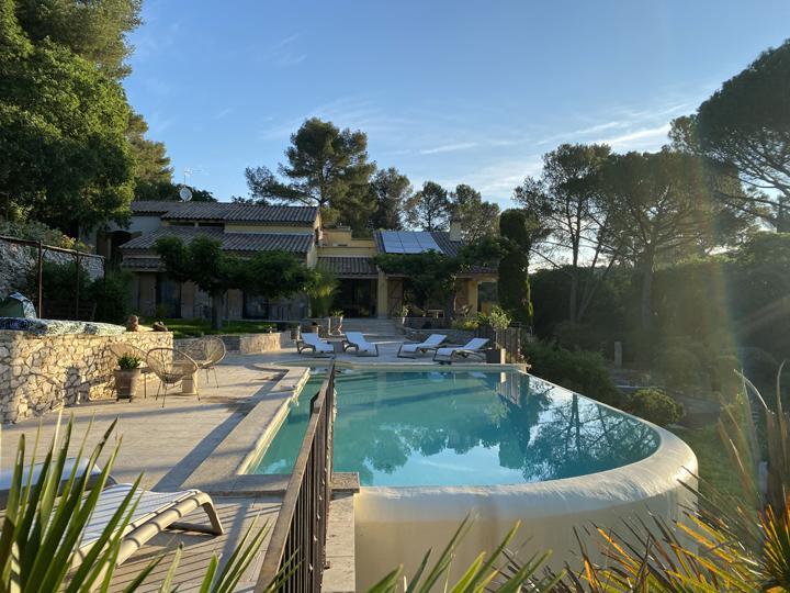 Pool terrace and gardens